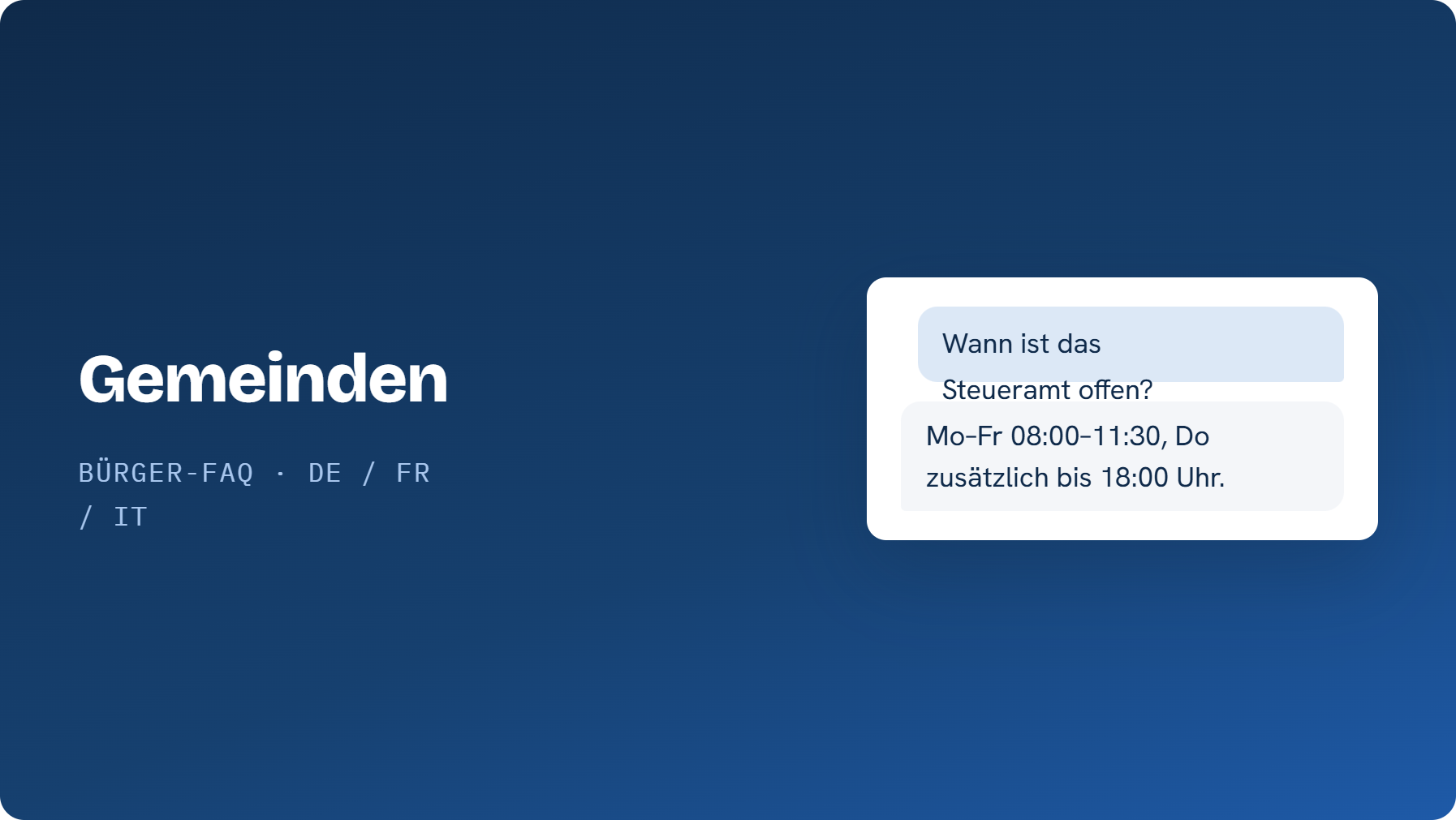 Gemeindeverwaltung mit digitalem KI-Chatbot-Interface – KI BEO für öffentliche Körperschaften
