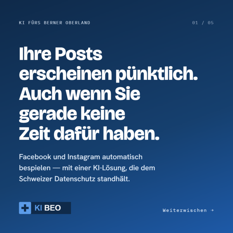 Ihre Posts erscheinen pünktlich. Auch wenn Sie gerade keine Zeit dafür haben.